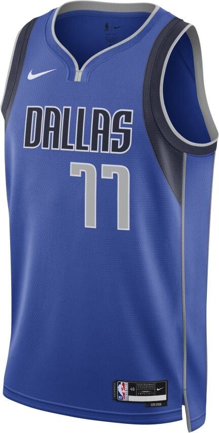 Nike Dallas Mavericks Icon Edition 2022 23 Dri-FIT Swingman NBA-jersey voor heren Blauw