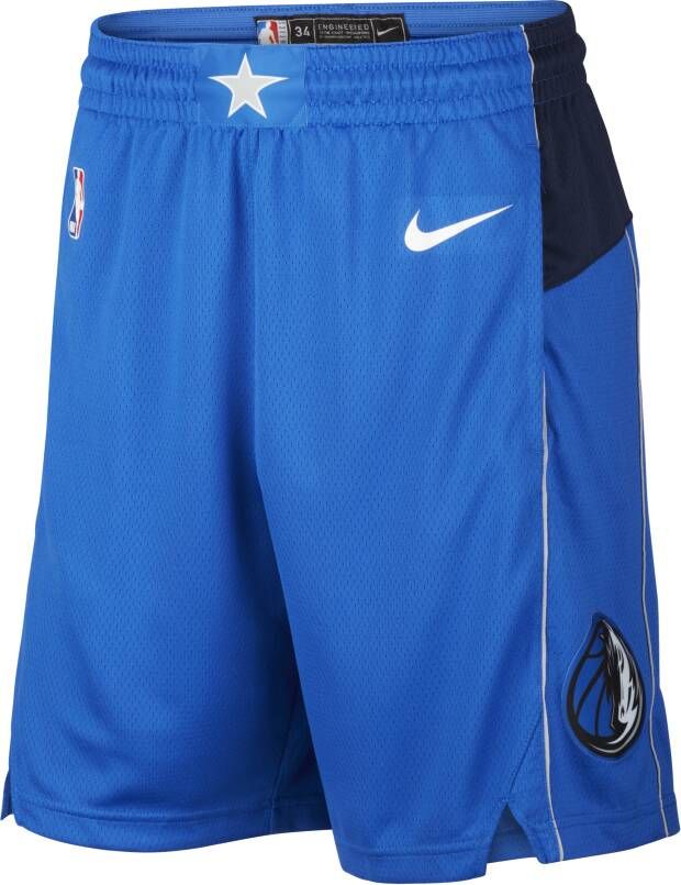 Nike Dallas Mavericks Icon Edition Swingman NBA-herenshorts Blauw