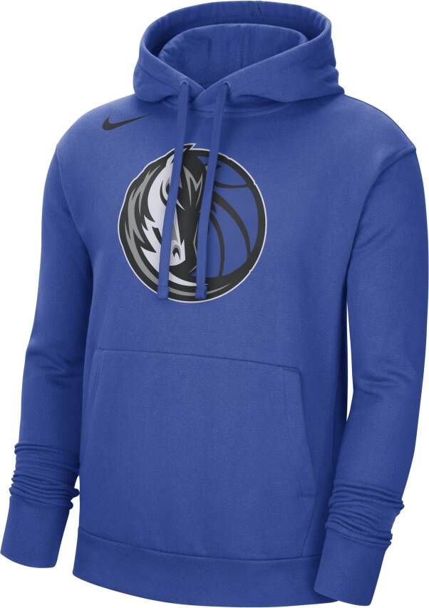 Nike Dallas Mavericks NBA-fleecehoodie voor heren Blauw