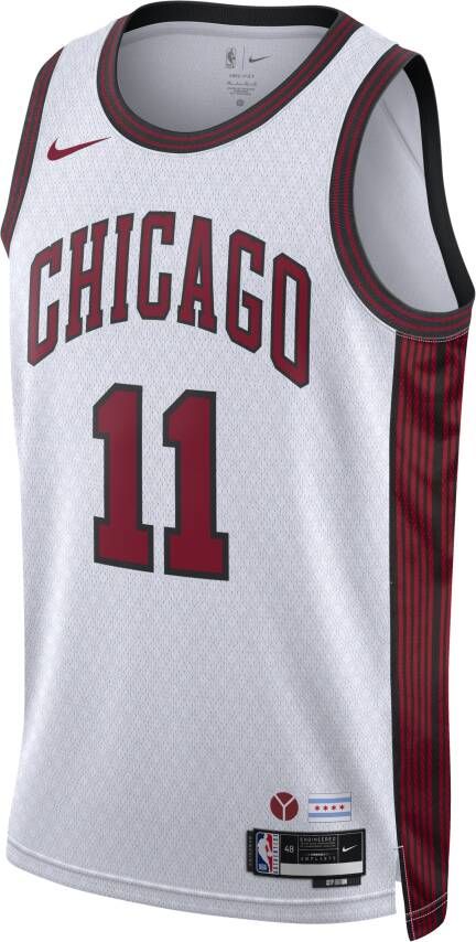 Nike Demar Derozan Chicago Bulls City Edition Swingman NBA-jersey met Dri-FIT Wit