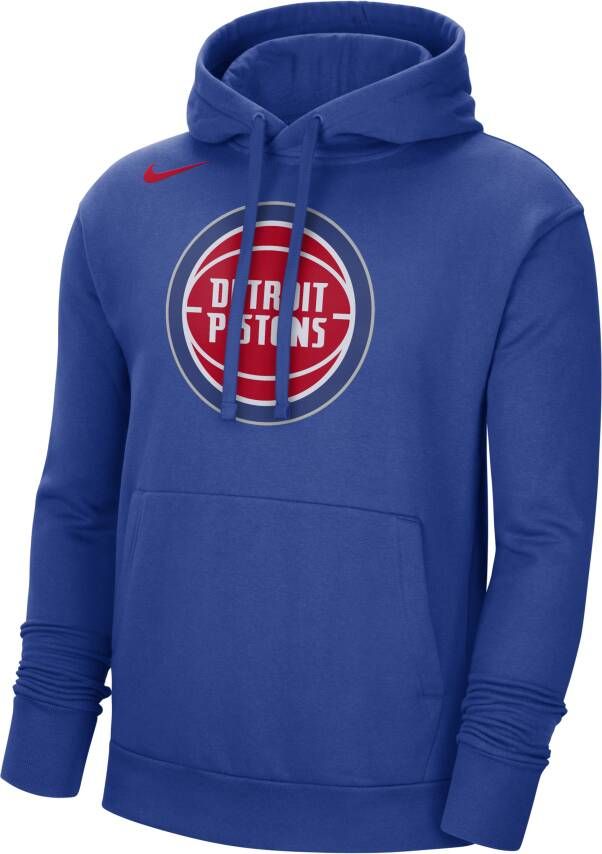 Nike Detroit Pistons NBA-fleecehoodie voor heren Blauw