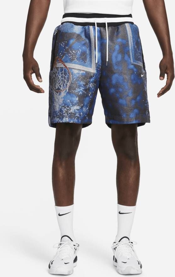 Nike DNA basketbalshorts voor heren (21 cm) Blauw
