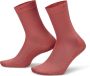 Nike Doorschijnende crew sokken voor dames (1 paar) Rood - Thumbnail 1