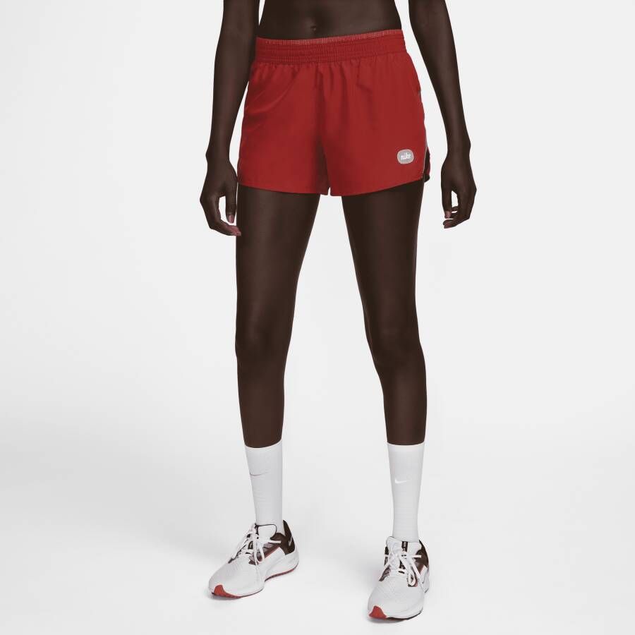 Nike Dri-FIT 10K Icon Clash Hardloopshorts voor dames Rood