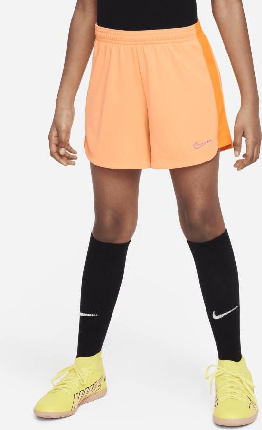 Nike Dri-FIT Academy 23 voetbalshorts voor meisjes Oranje