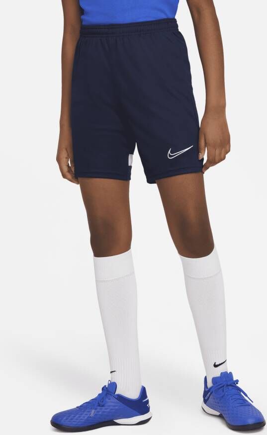 Nike Dri-FIT Academy Knit voetbalshorts voor kids Blauw
