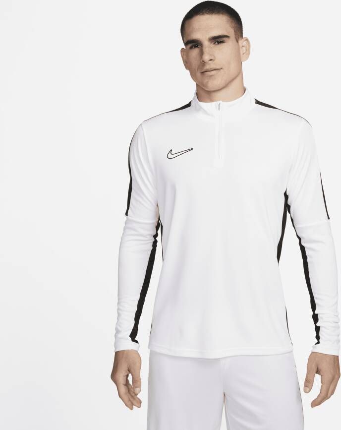 Nike Academy Dri-FIT voetbaltop met halflange rits voor heren Wit