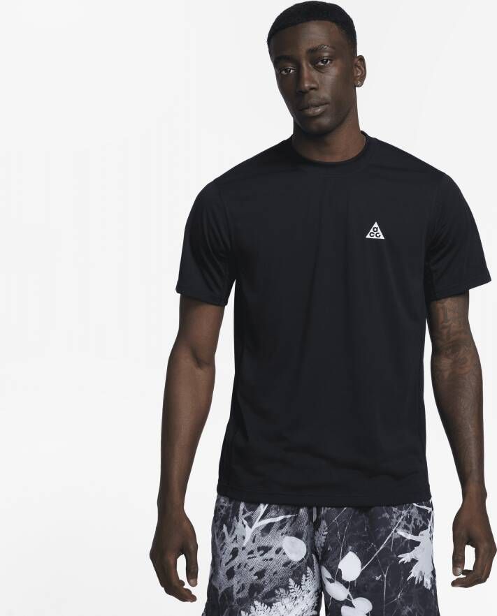Nike Dri-FIT ADV ACG 'Goat Rocks' herentop met korte mouwen Zwart