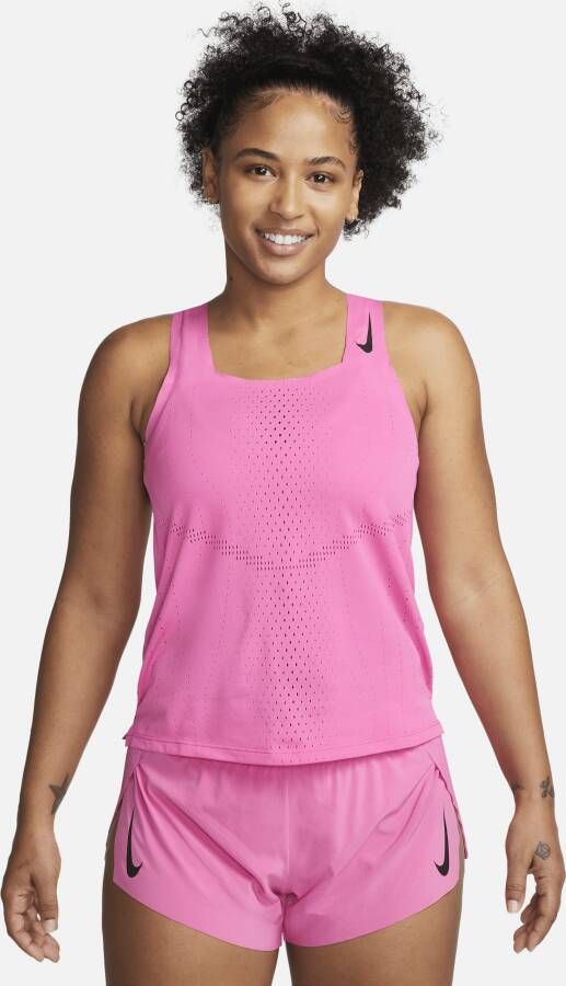 Nike Dri-FIT ADV AeroSwift Racingsinglet voor dames Roze