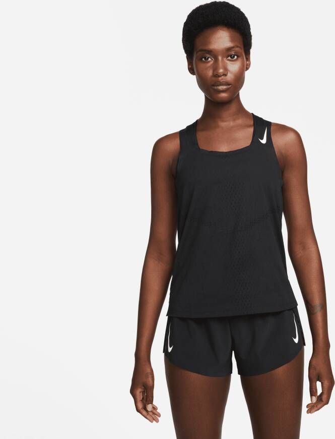 Nike Dri-FIT ADV AeroSwift Racingsinglet voor dames Zwart