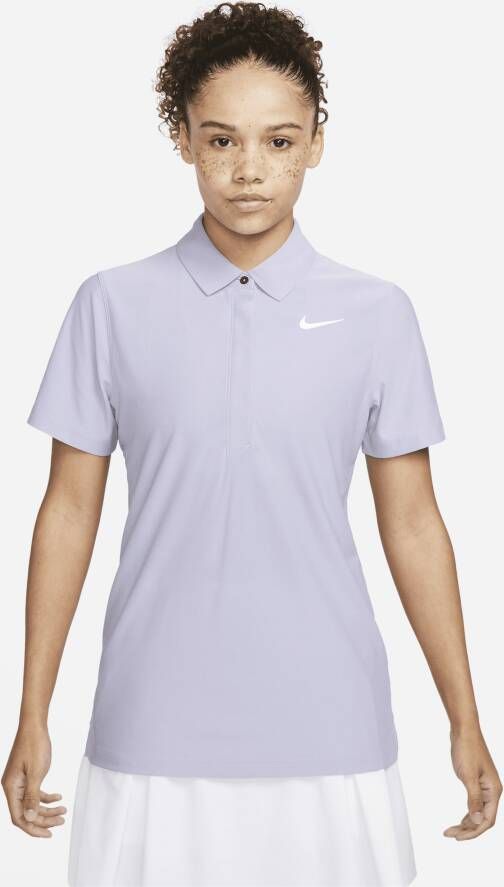 Nike Dri-FIT ADV Tour Golfpolo met korte mouwen voor dames Paars