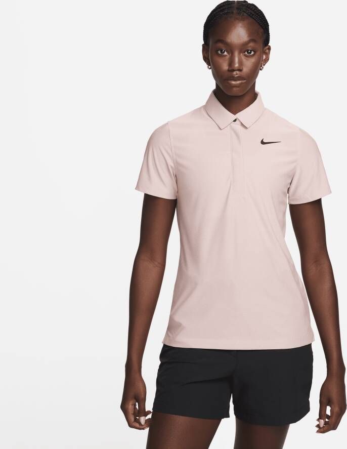 Nike Dri-FIT ADV Tour Golfpolo met korte mouwen voor dames Roze