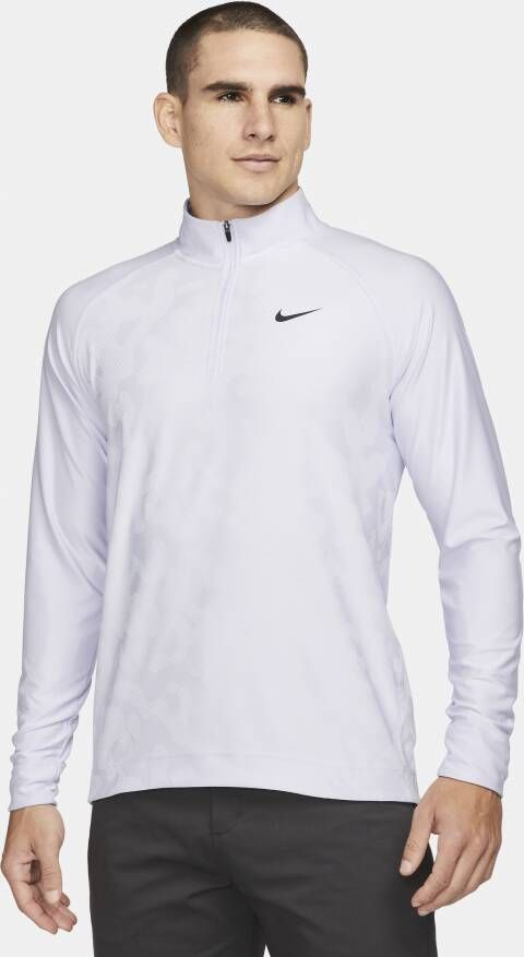 Nike Dri-FIT ADV Tour Golftop met halflange rits voor heren Paars