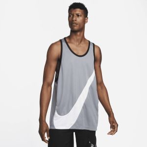 Nike Dri-FIT Basketbal crossover-jersey voor heren Grijs
