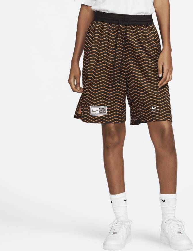 Nike Mesh Basketbalshorts Monarch Zwart Wit Brown Dames