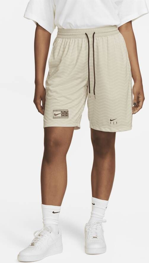 Nike Dri-FIT Basketbalshorts voor dames Wit
