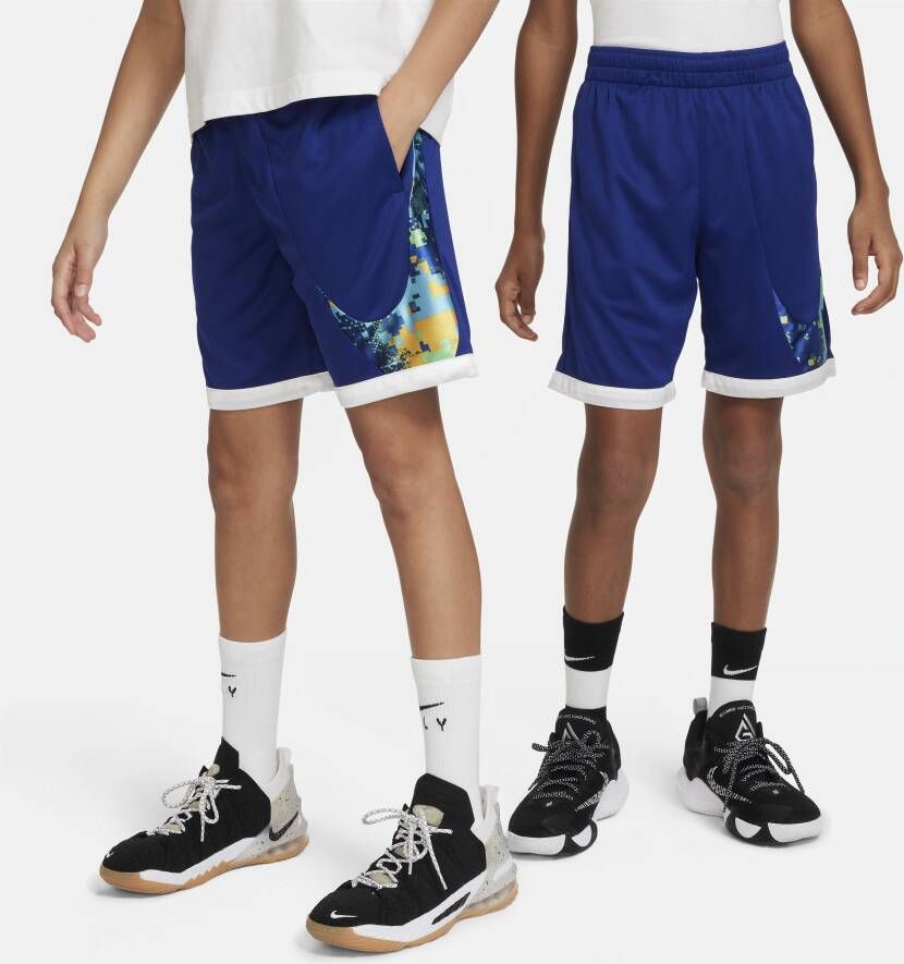 Nike Dri-FIT Basketbalshorts voor kids Blauw