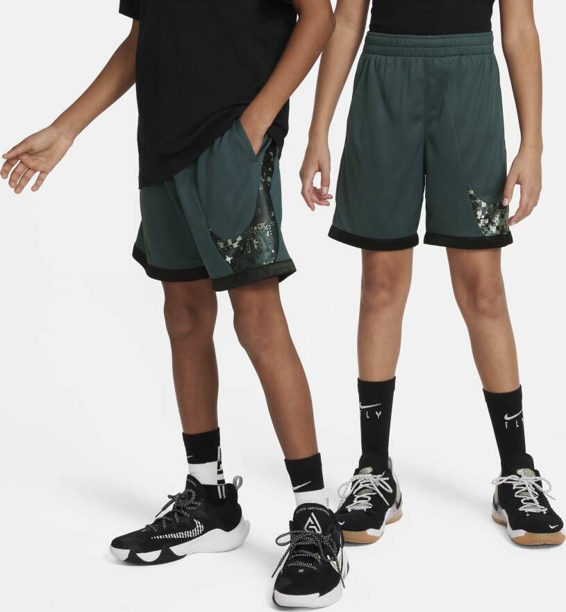 Nike Dri-FIT Basketbalshorts voor kids Grijs
