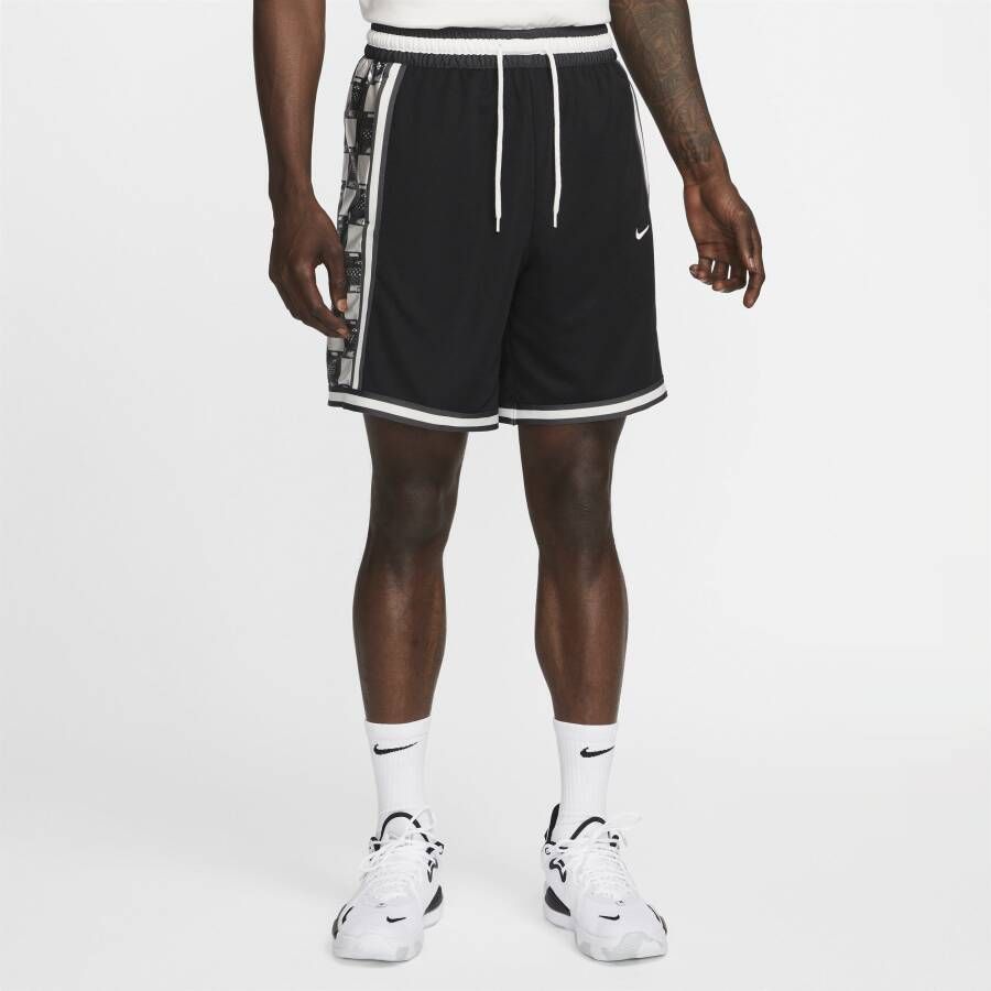 Nike Dri-FIT DNA+ Basketbalshorts voor heren (20 cm) Zwart