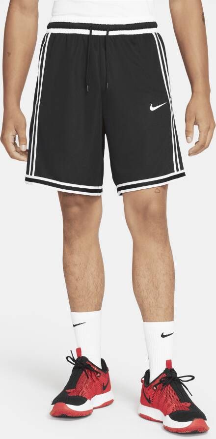 Nike Dri-FIT DNA+ basketbalshorts voor heren (20 cm) Zwart