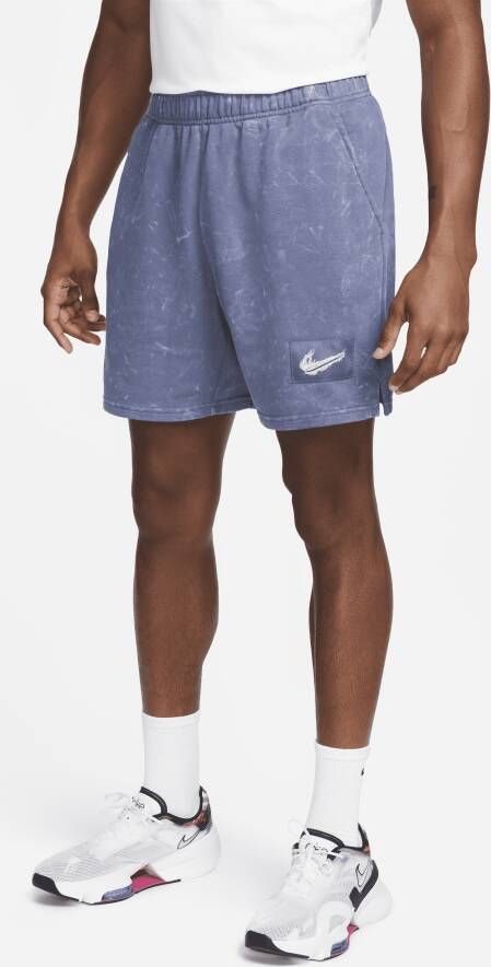 Nike Dri-FIT Fitness-shorts van fleece voor heren Blauw
