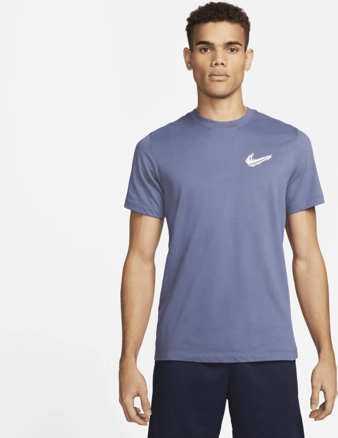 Nike Dri-FIT Fitness T-shirt voor heren Blauw