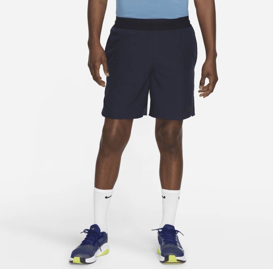 Nike Dri-FIT Flex Rep Pro Collection Niet-gevoerde trainingsshorts voor heren (van 20 cm) Blauw
