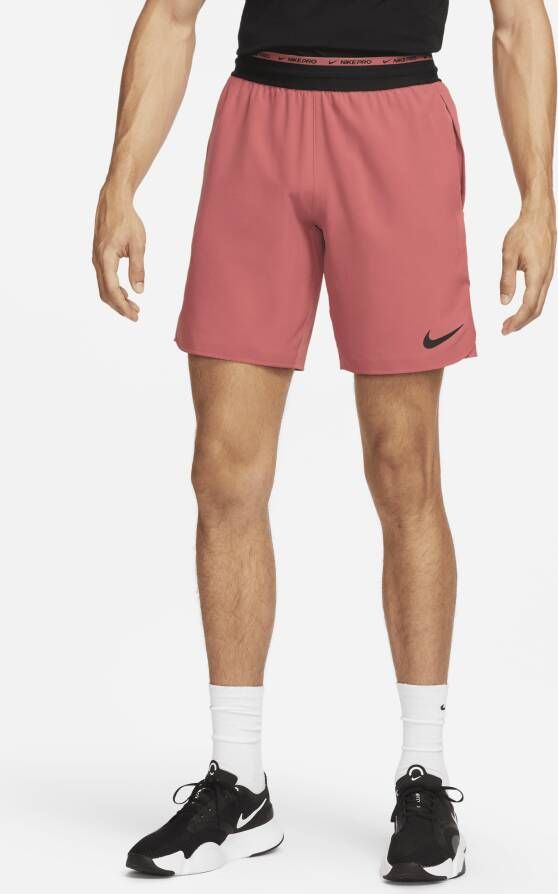 Nike Dri-FIT Flex Rep Pro Collection Niet-gevoerde trainingsshorts voor heren (van 20 cm) Rood
