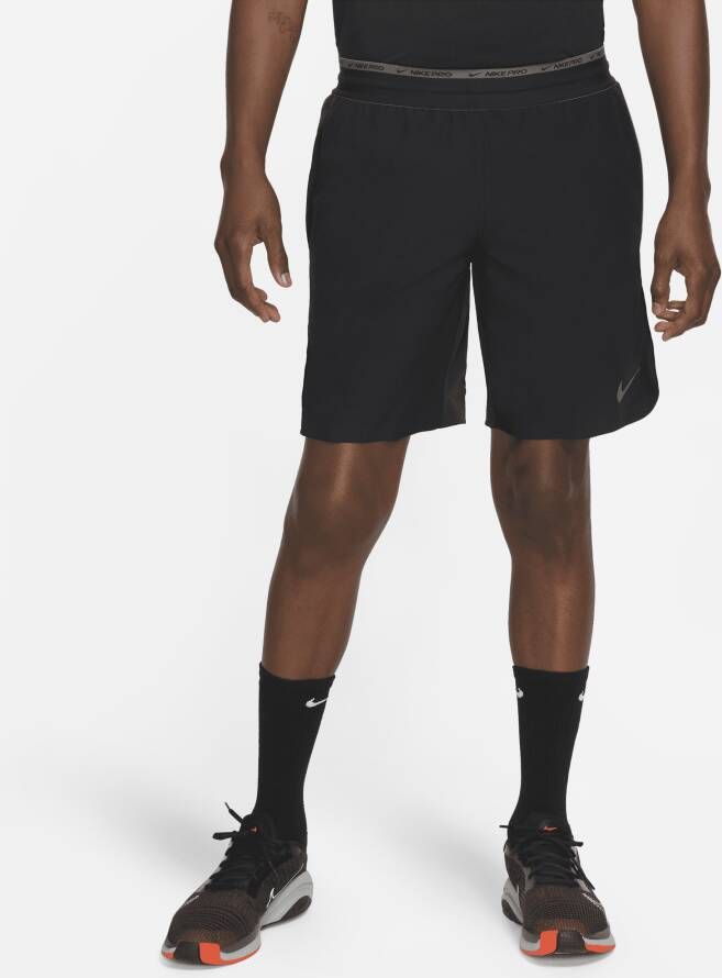 Nike Dri-FIT Flex Rep Pro Collection Niet-gevoerde trainingsshorts voor heren (van 20 cm) Zwart