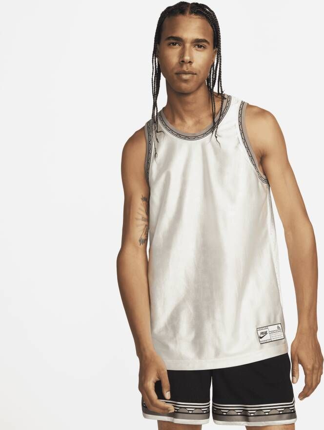 Nike Dri-FIT Giannis Basketbaljersey voor heren Wit