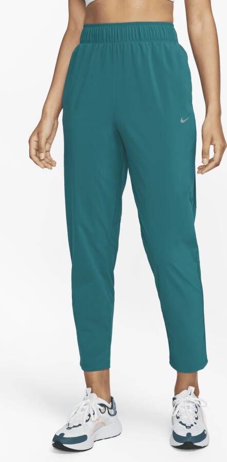 Nike Dri-FIT Fast 7 8-hardloopbroek met halfhoge taille voor dames Groen