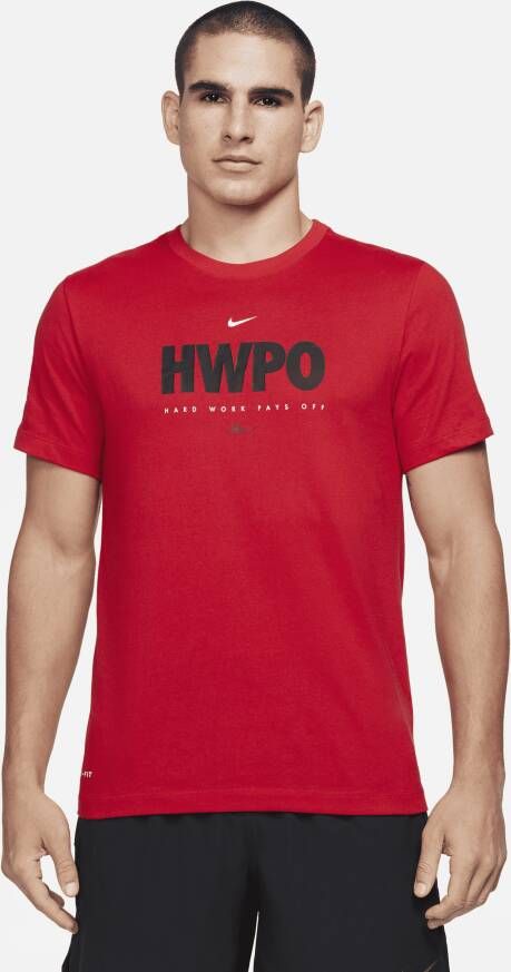 Nike Dri-FIT 'HWPO' Trainingsshirt voor heren Rood