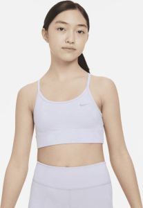 Nike Dri-FIT Indy Sport-bh voor meisjes Paars