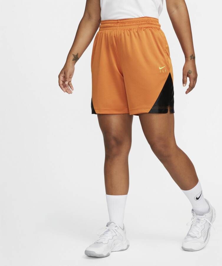 Nike Dri-FIT ISoFly Basketbalshorts voor dames Oranje