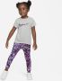 Nike Dri-FIT legging met print voor peuters Paars - Thumbnail 1