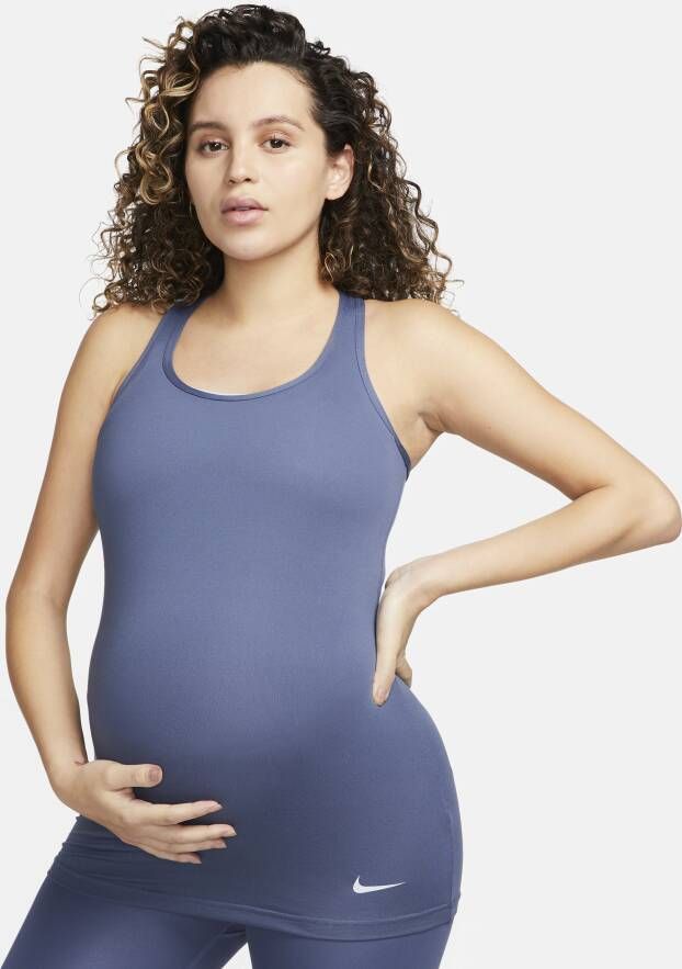 Nike Dri-FIT (M) Tanktop voor dames (zwangerschapskleding) Blauw