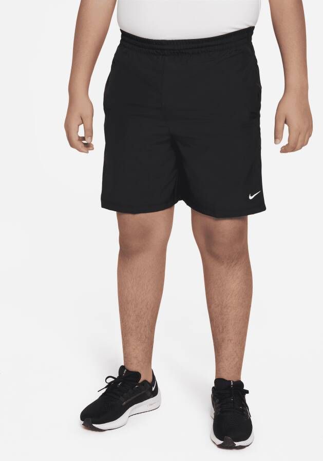 Nike Dri-FIT Multi+ Trainingsshorts voor jongens (ruimere maten) Zwart