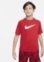 Nike Multi Dri-FIT trainingstop met graphic voor jongens Rood - Thumbnail 1