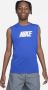 Nike Dri-FIT Multi+ Trainingstop zonder mouwen voor jongens Blauw - Thumbnail 1