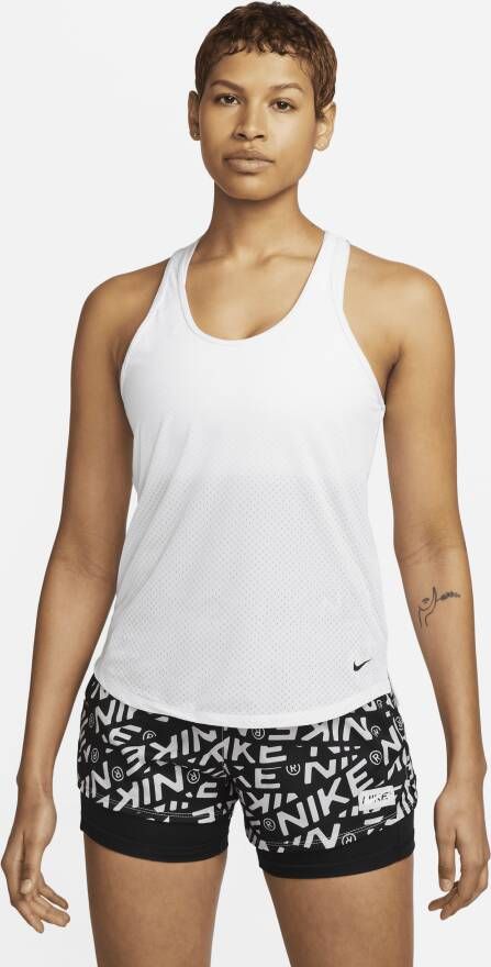 Nike Dri-FIT One Breathe Tanktop voor dames Wit