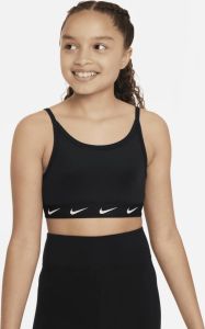 Nike Dri-FIT One sport-bh voor meisjes Zwart