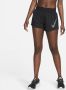 Nike Dri-FIT One Swoosh Hardloopshorts met halfhoge taille en binnenbroek voor dames Zwart - Thumbnail 1