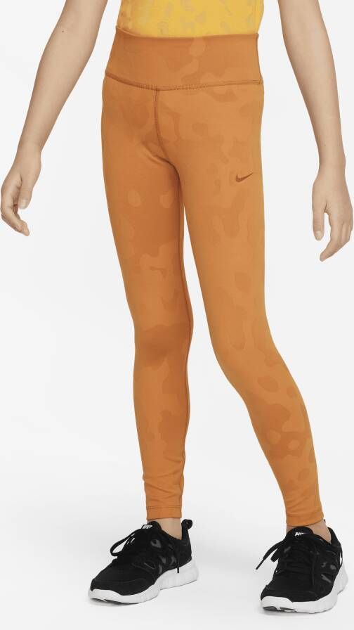 Nike Dri-FIT One Trainingslegging voor meisjes Oranje