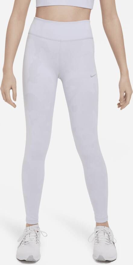 Nike Dri-FIT One Trainingslegging voor meisjes Paars