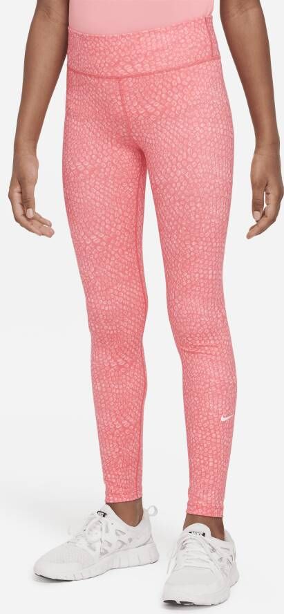 Nike Dri-FIT One Trainingslegging voor meisjes Roze