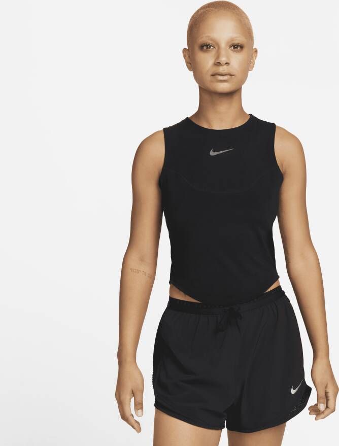 Nike Dri-FIT Run Division Hardlooptanktop voor dames Zwart