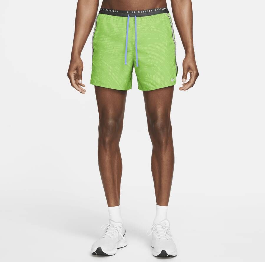 Nike Dri-FIT Run Division Stride Hardloopshorts met binnenbroek voor heren (13 cm) Groen