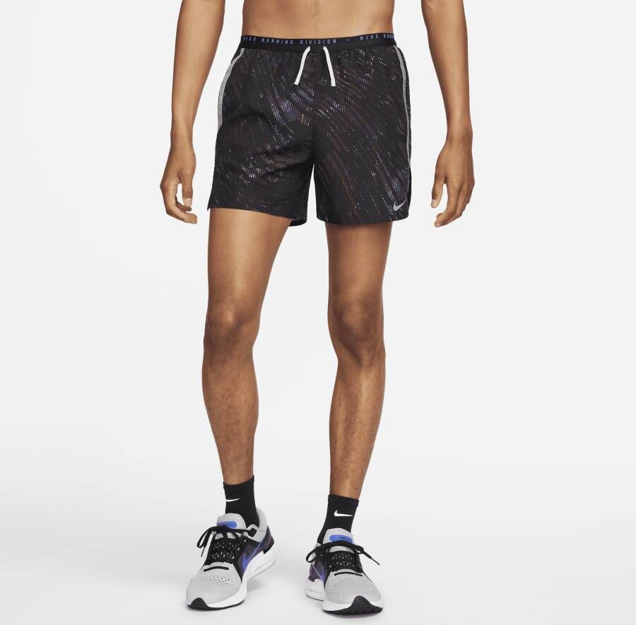 Nike Dri-FIT Run Division Stride Hardloopshorts met binnenbroek voor heren (13 cm) Paars