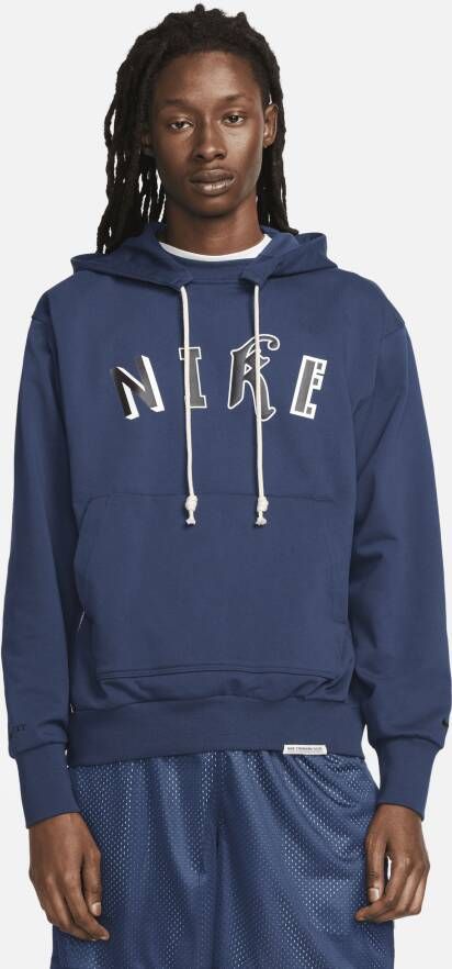 Nike Dri-FIT Standard Issue Basketbalhoodie voor heren Blauw