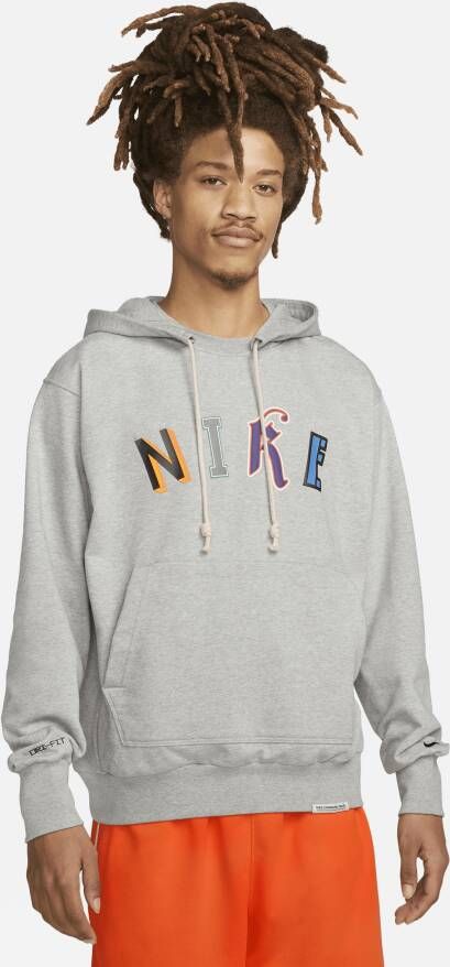 Nike Dri-FIT Standard Issue Basketbalhoodie voor heren Grijs